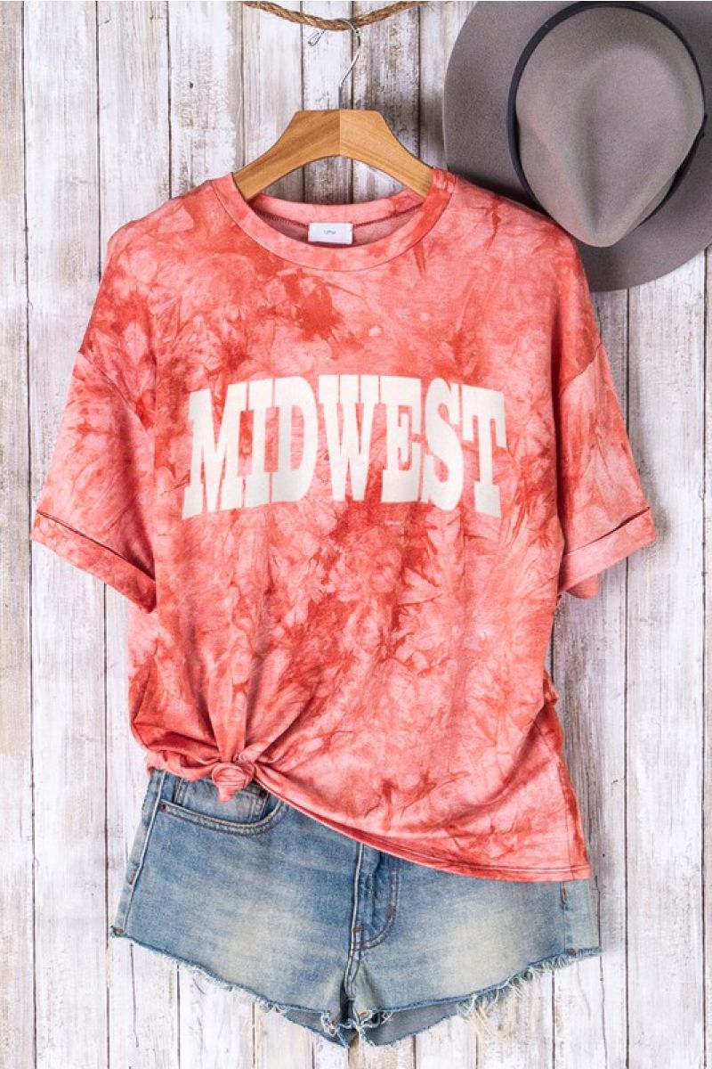 MIDWEST GRAPHIC TIE DYE TEE