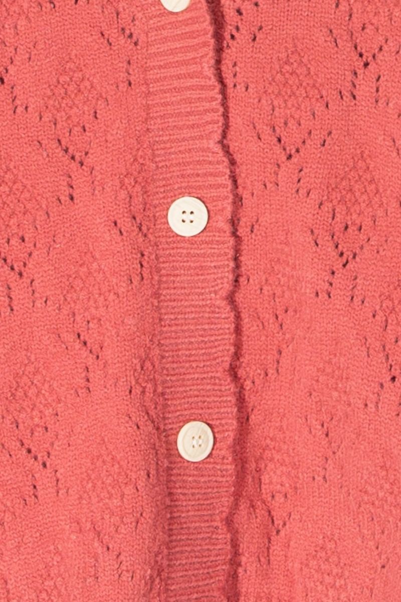 KIDS SCALLOPED KNITTED CARDIGAN