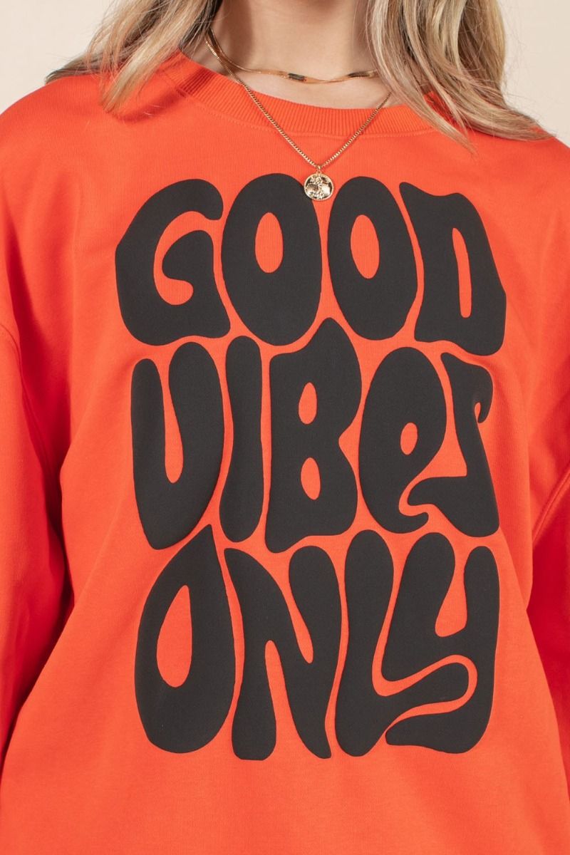 PUFF GOOD VIBES ONLY GRAPHIC SWEATSHIRTS