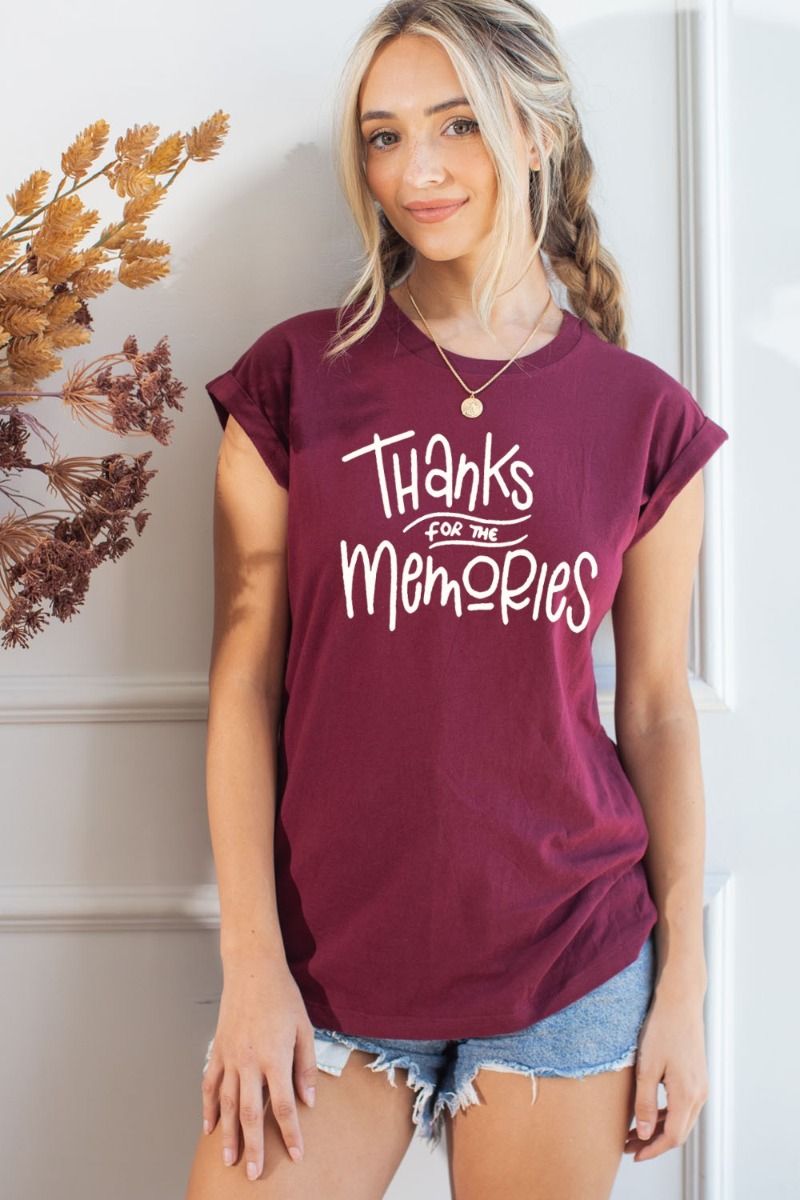 THANKS FOR THE MEMORIES GRAPHIC TEES