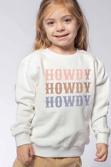 KIDS HOWDY GRAPHIC SWEATSHIRTS