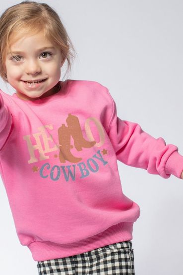 KIDS HELLO COWBOY GRAPHIC SWEATSHIRTS