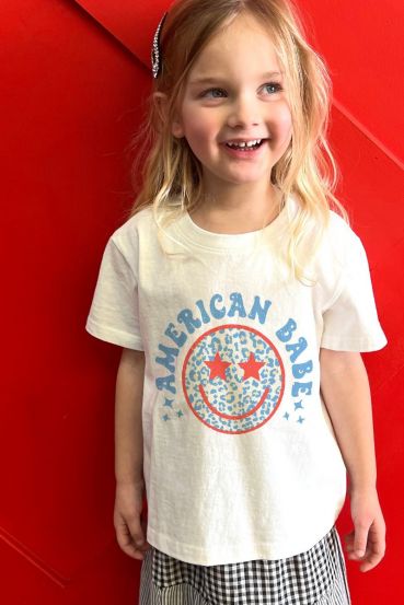 KIDS AMERICAN BABE GRAPHIC TEES