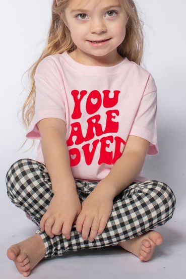 KIDS YOU ARE LOVED GRAPHIC TEE 