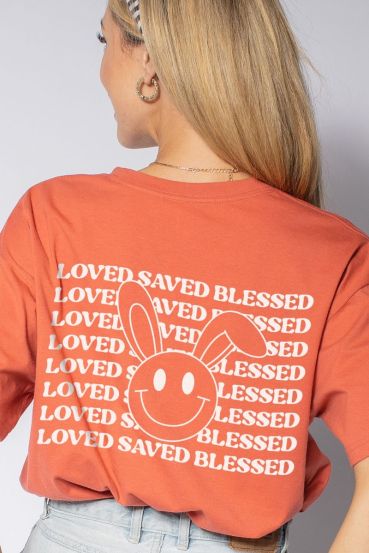 LOVED SAVED BLESSED GRAPHIC TEES