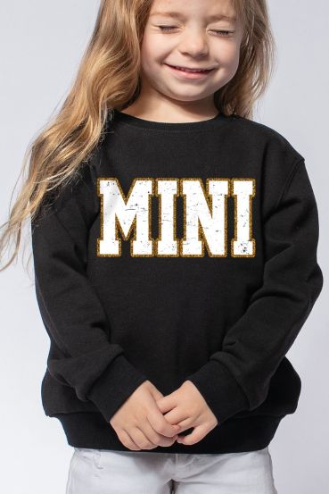 KIDS GLITTER USA GRAPHIC SWEATSHIRTS
