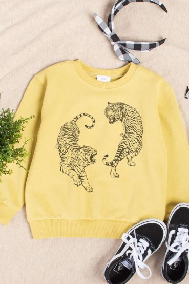 KIDS TIGERS GRAPHIC SWEATSHIRTS