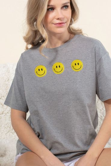 SMILE SEQUENCE PATACH GRAPHIC TEE