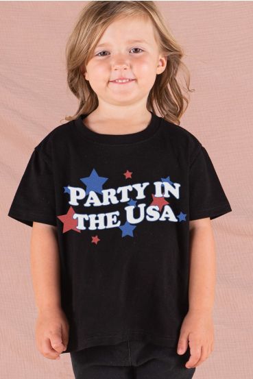 KIDS PARTY IN THE USA GRAPHIC TEES